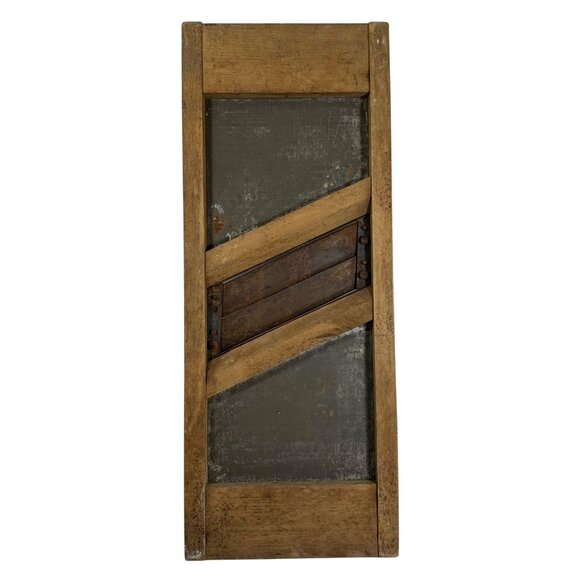 Primitive Slaw Sauerkraut Cutter Mandolin Slicer Rustic Farmhouse Country Decor - Picture 1 of 7